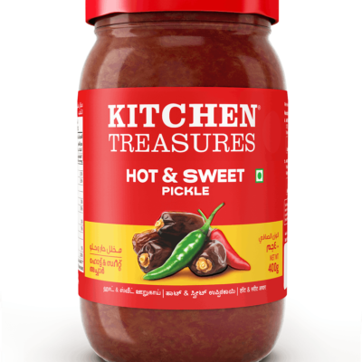 Kitchen Treasures Hot & Sweet Pickle 400 GM